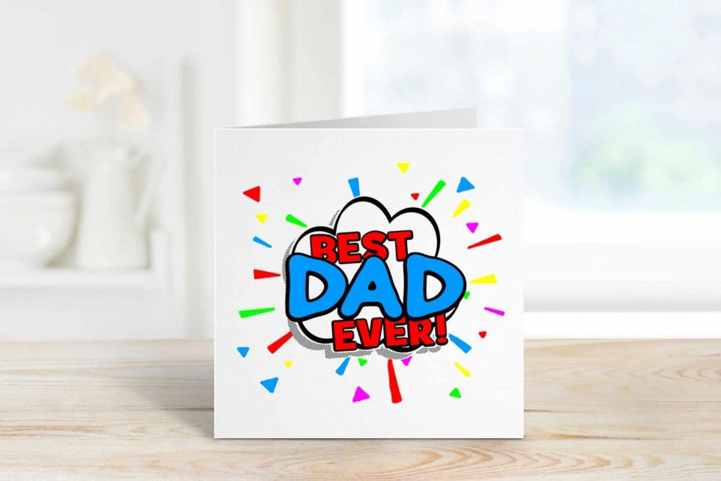 Best Dad Ever Greetings Card - The Gifted Panda