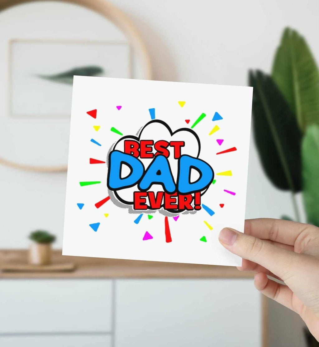 Best Dad Ever Greetings Card - The Gifted Panda