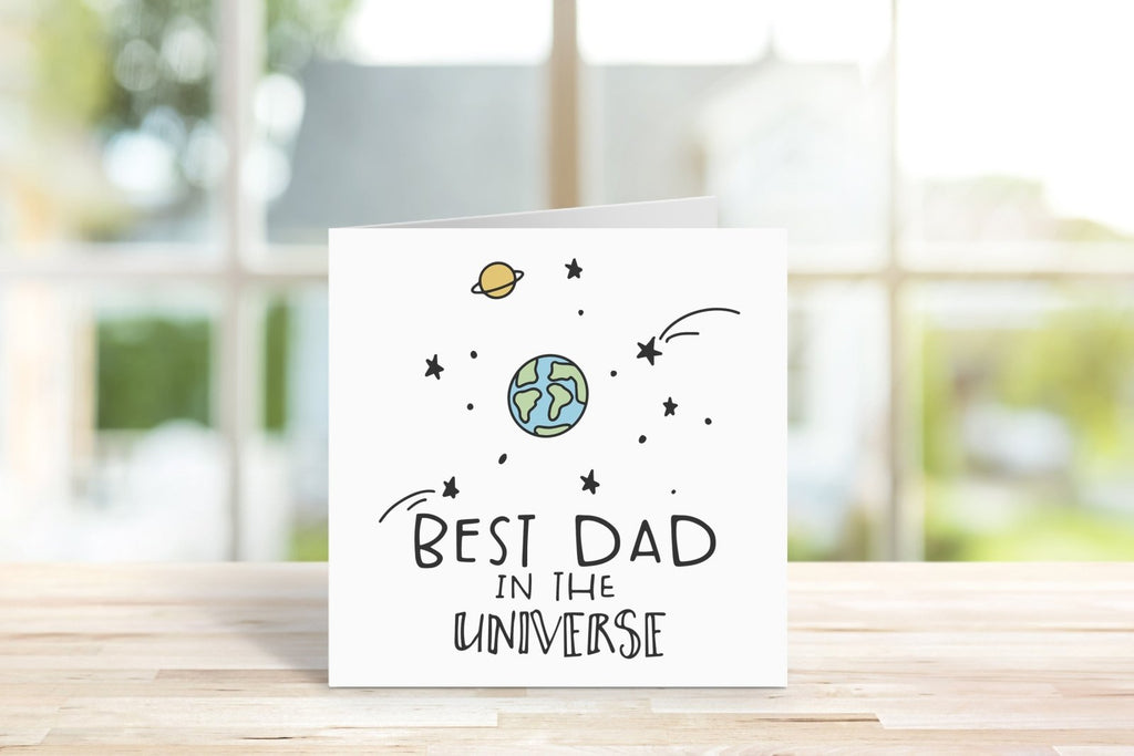 Best Dad In The Universe Card - The Gifted Panda