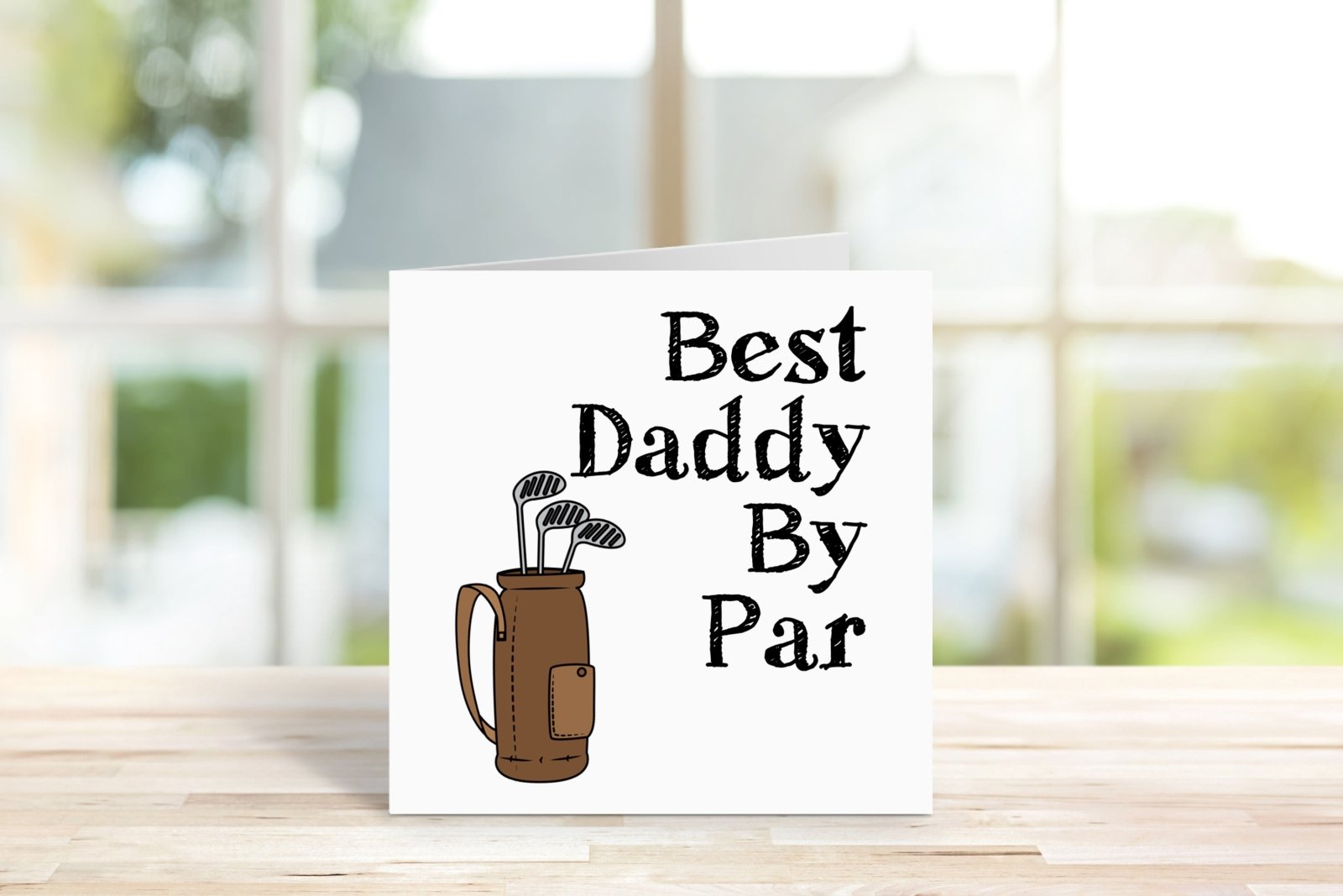 Best Daddy By Par Greetings Card Secondary image