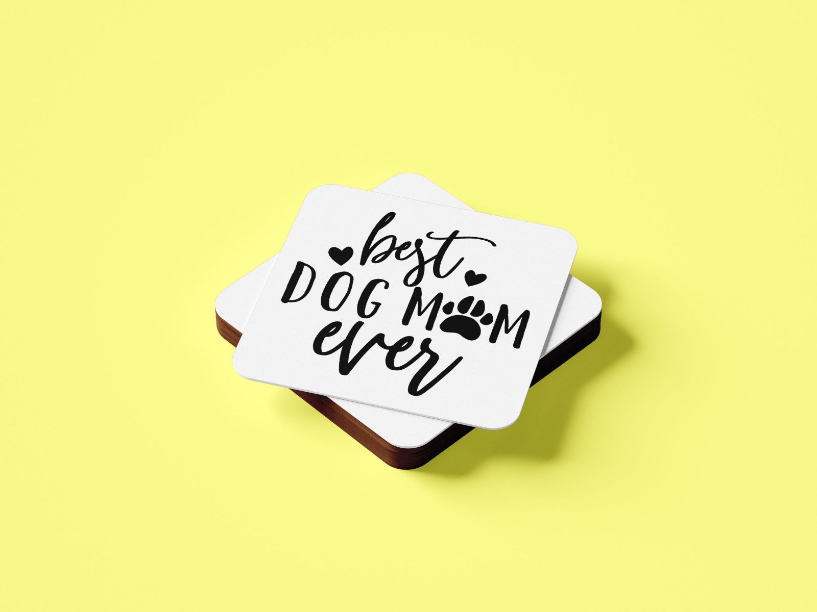 Best Dog Mum Ever Coaster - The Gifted Panda Main image