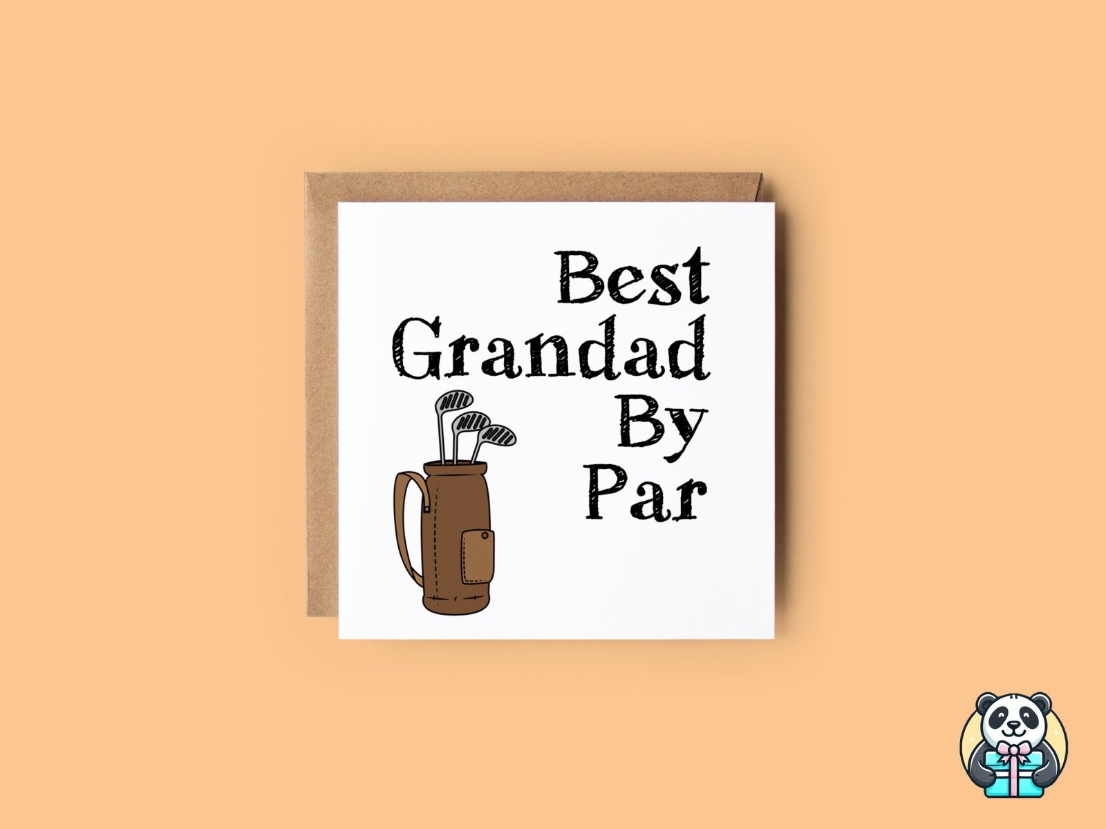 Best Grandad By Par Greetings Card - The Gifted Panda Main image