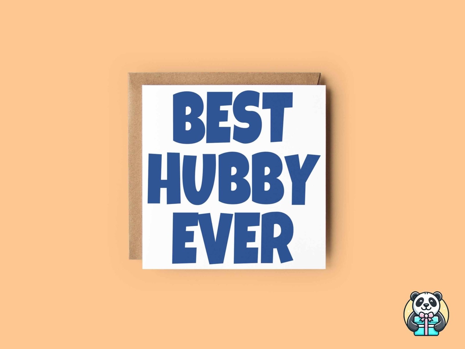 Best Hubby Ever Greetings Card - The Gifted Panda Main image