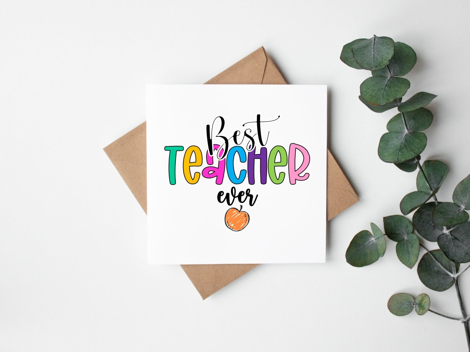 Best Teacher Ever Card - The Gifted Panda