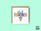 Best Teacher Ever Card - The Gifted Panda
