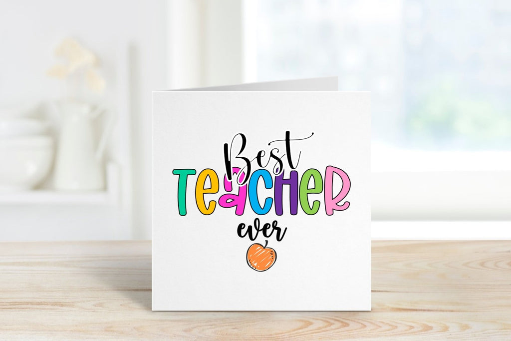 Best Teacher Ever Card - The Gifted Panda