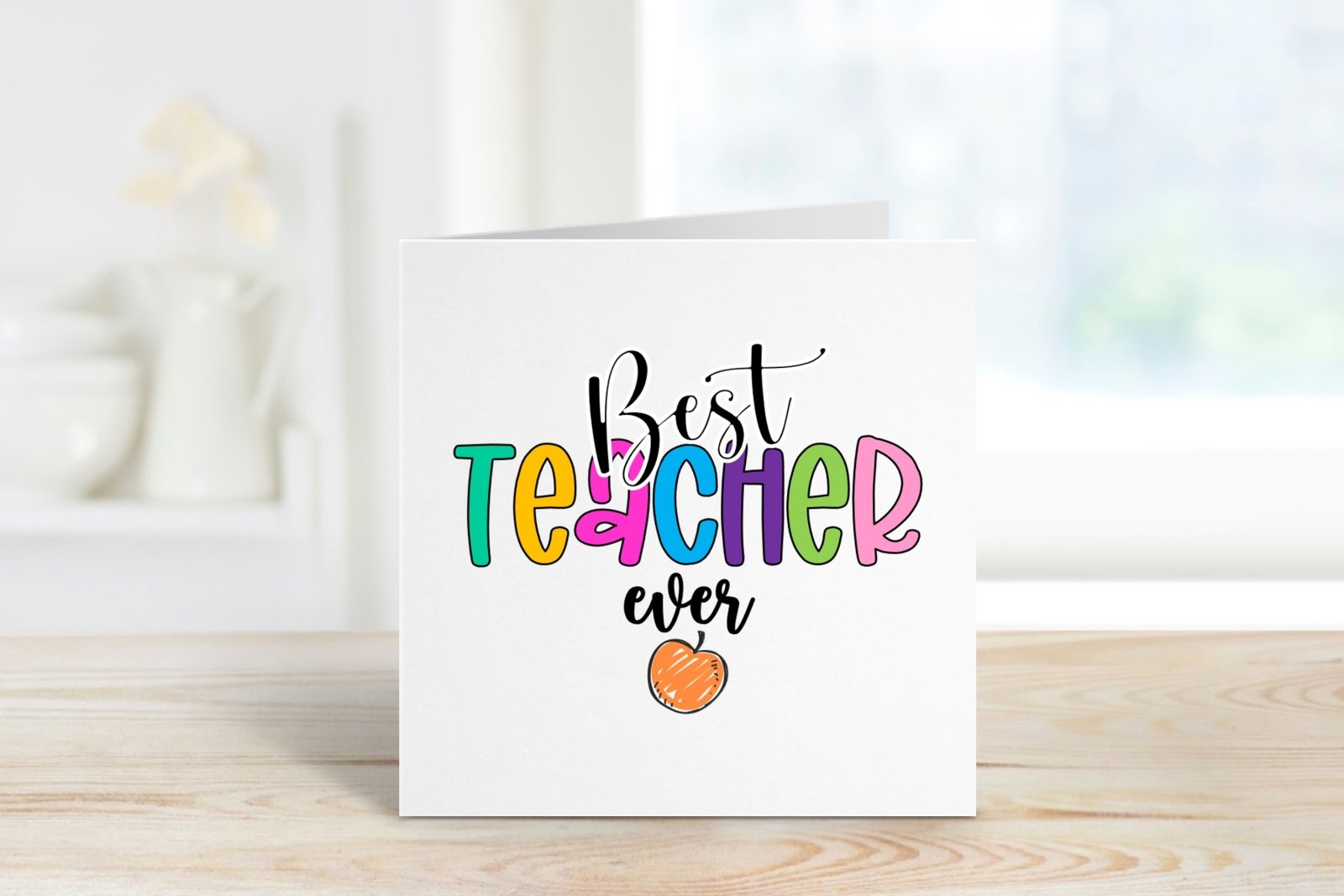 Best Teacher Ever Card - The Gifted Panda