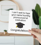 Can't Wait To Hear Your Name Horribly Pronounced Greetings Card - The Gifted Panda