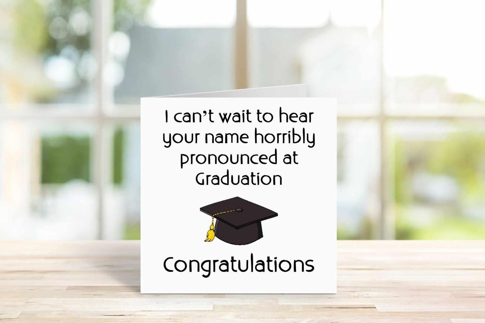 Can't Wait To Hear Your Name Horribly Pronounced Greetings Card - The Gifted Panda