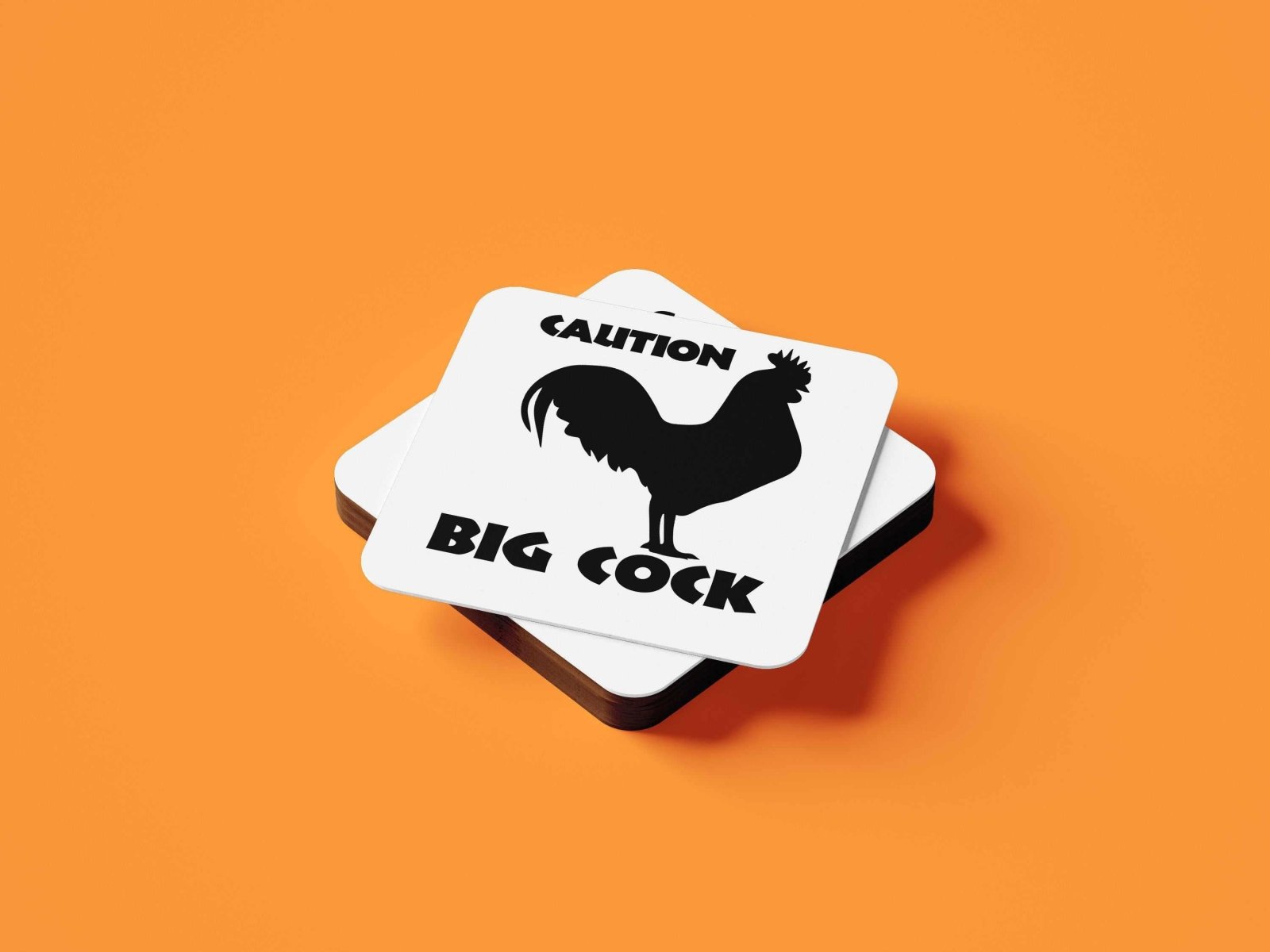 Caution Big Cock - Coaster - The Gifted Panda Main image