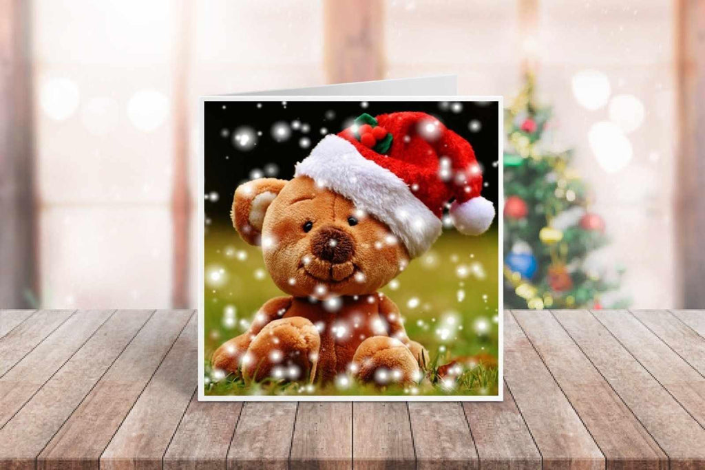 Christmas Teddy Bear Greetings Card - The Gifted Panda