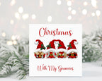 Christmas With My Gnomies - Greeting Card - The Gifted Panda