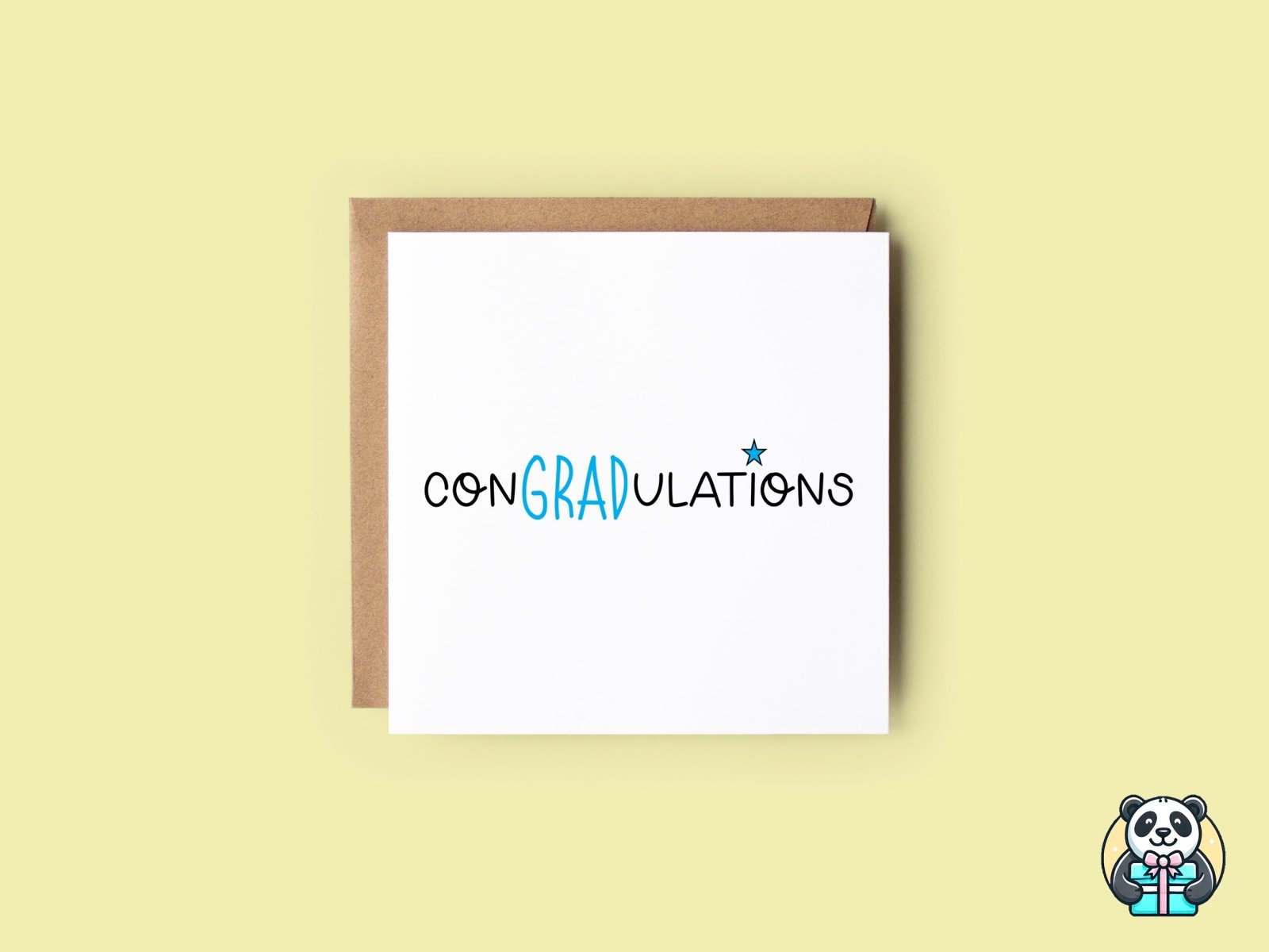 ConGRADulations Card - The Gifted Panda Main image