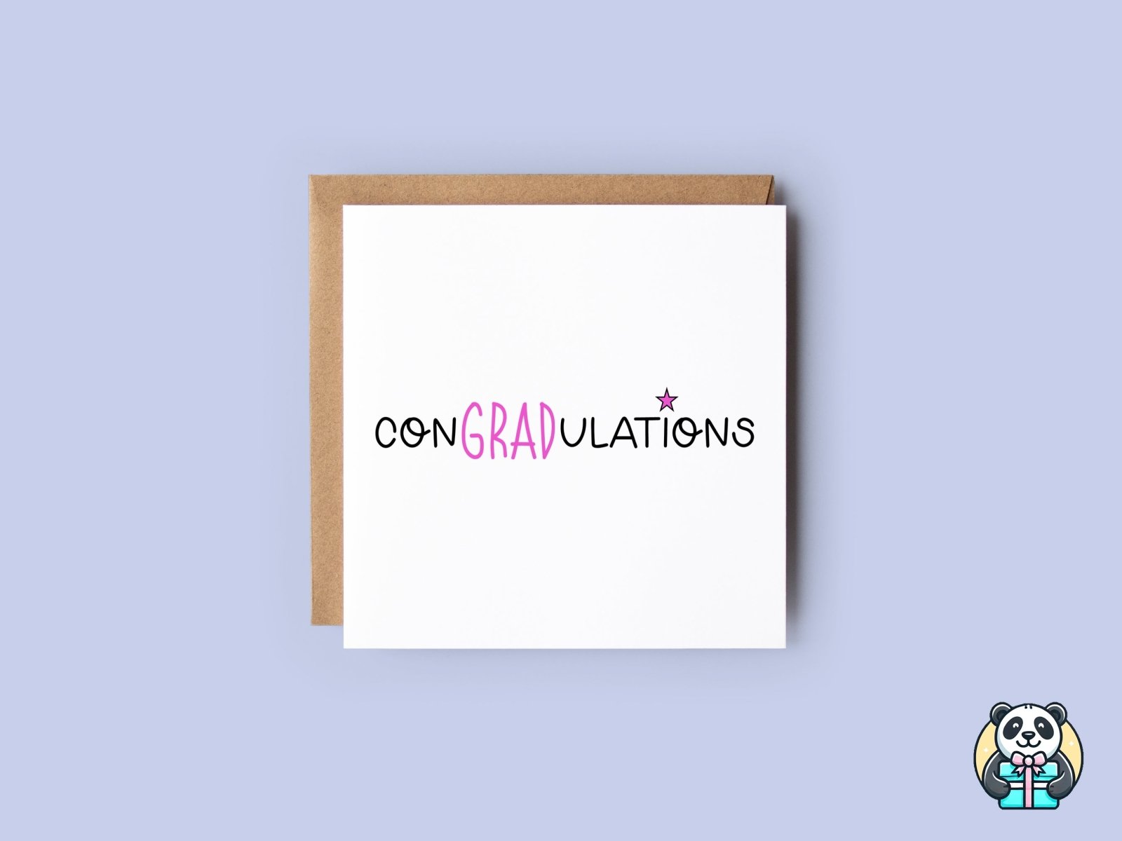 ConGRADulations Card - The Gifted Panda