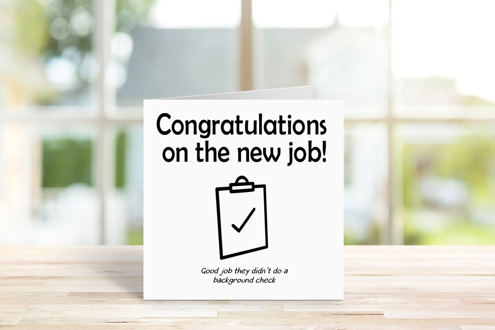 Congratulations On Your New Job Card - The Gifted Panda