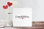 Congratulations Red Hearts Greetings Card - The Gifted Panda