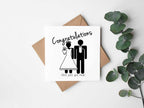 Congratulations Shit Just Got Real Greetings Card - The Gifted Panda