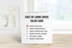 Cost Of Living Crisis Value Card - The Gifted Panda