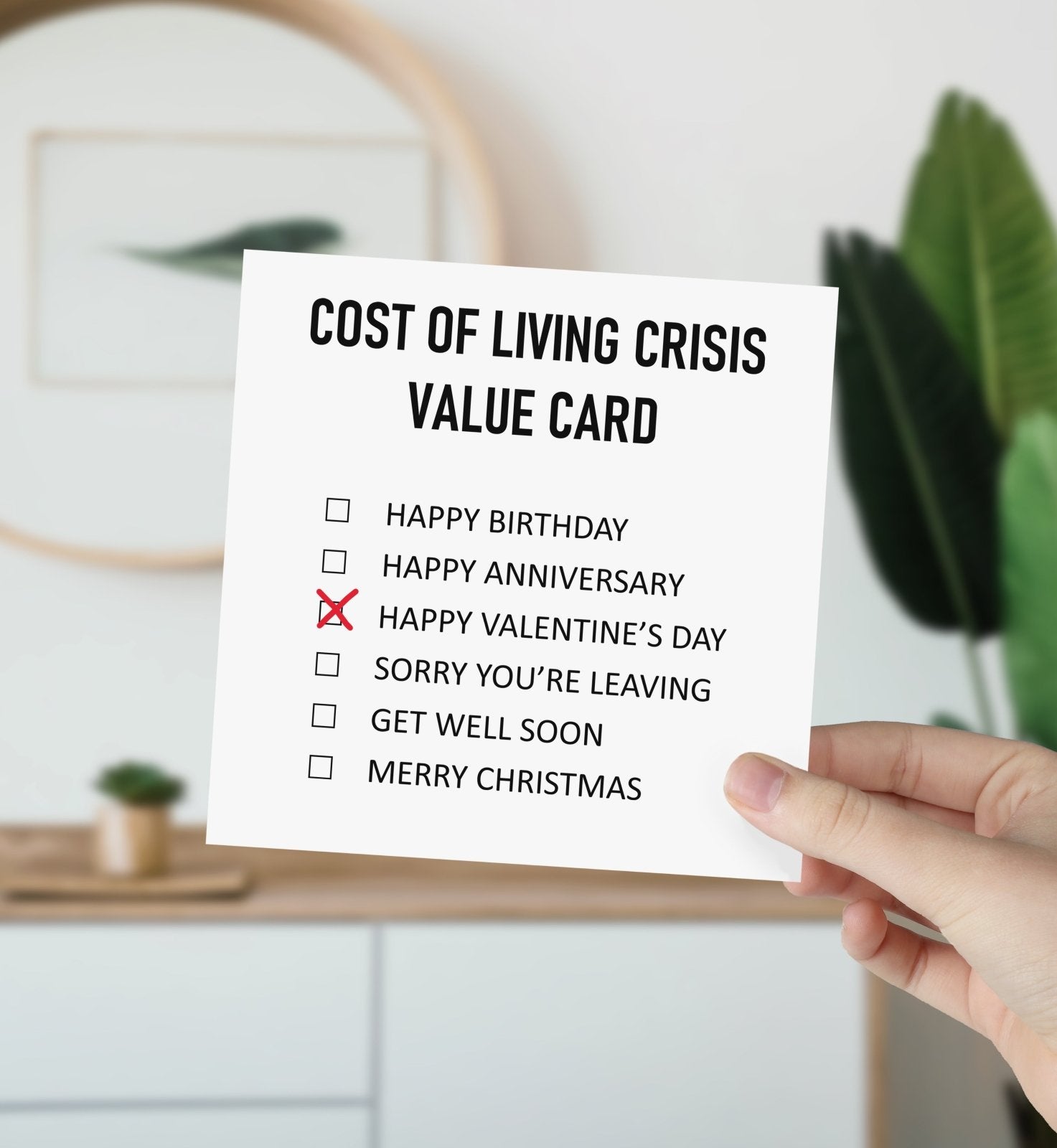 Cost Of Living Crisis Value Card Secondary image
