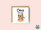 Crazy Cat Lady Greetings Card - The Gifted Panda