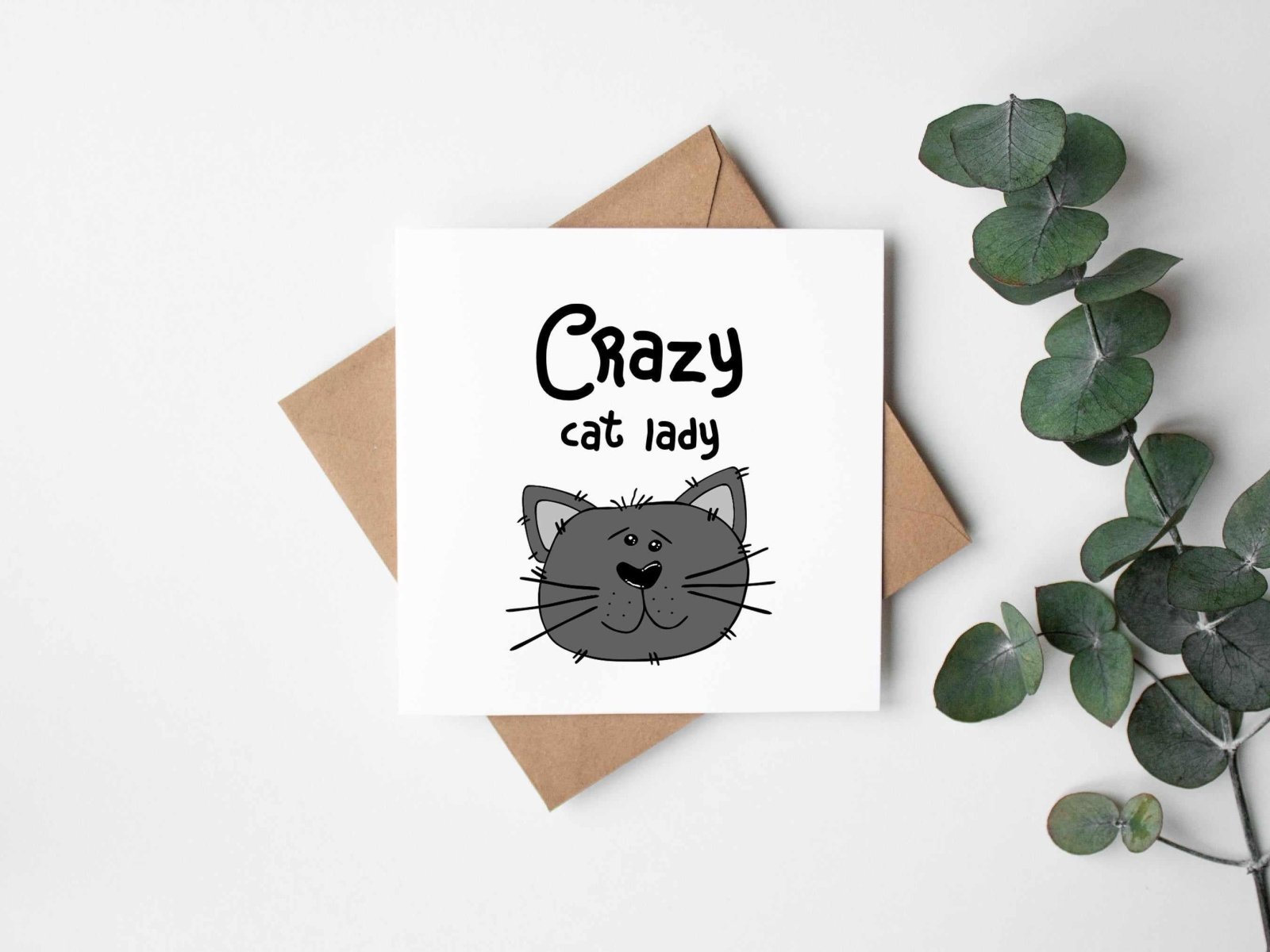 Crazy Cat Lady Greetings Card Secondary image