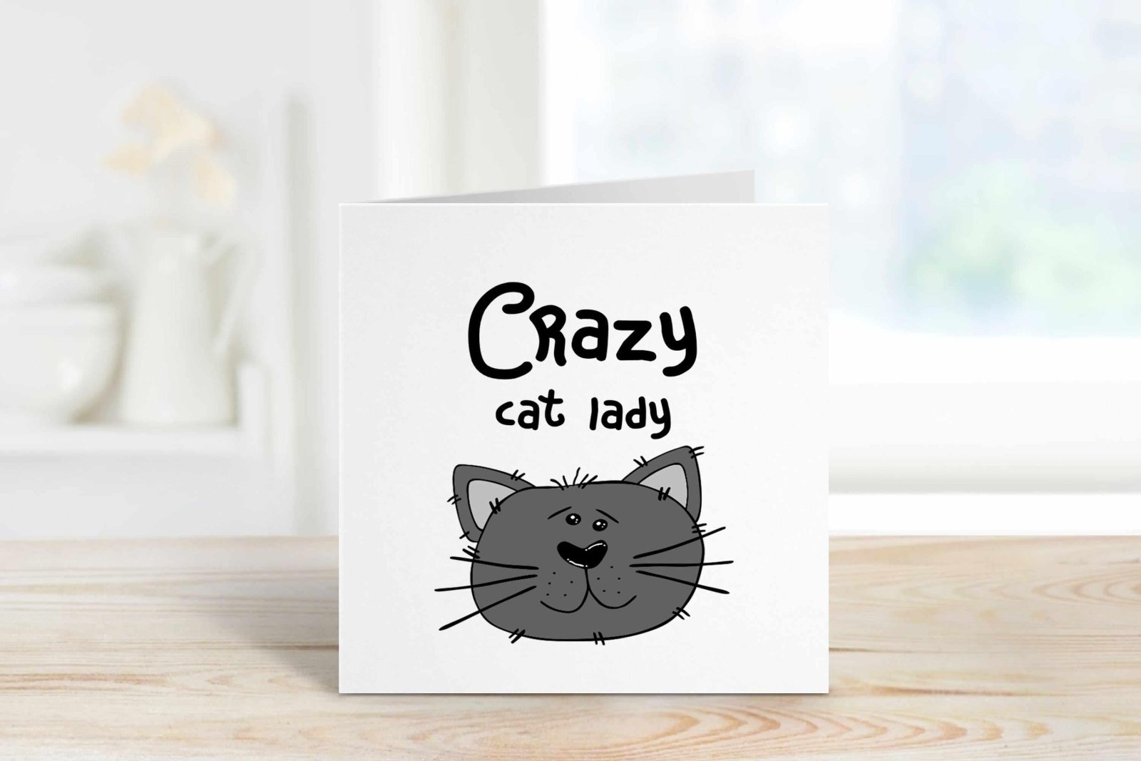 Crazy Cat Lady Greetings Card - The Gifted Panda