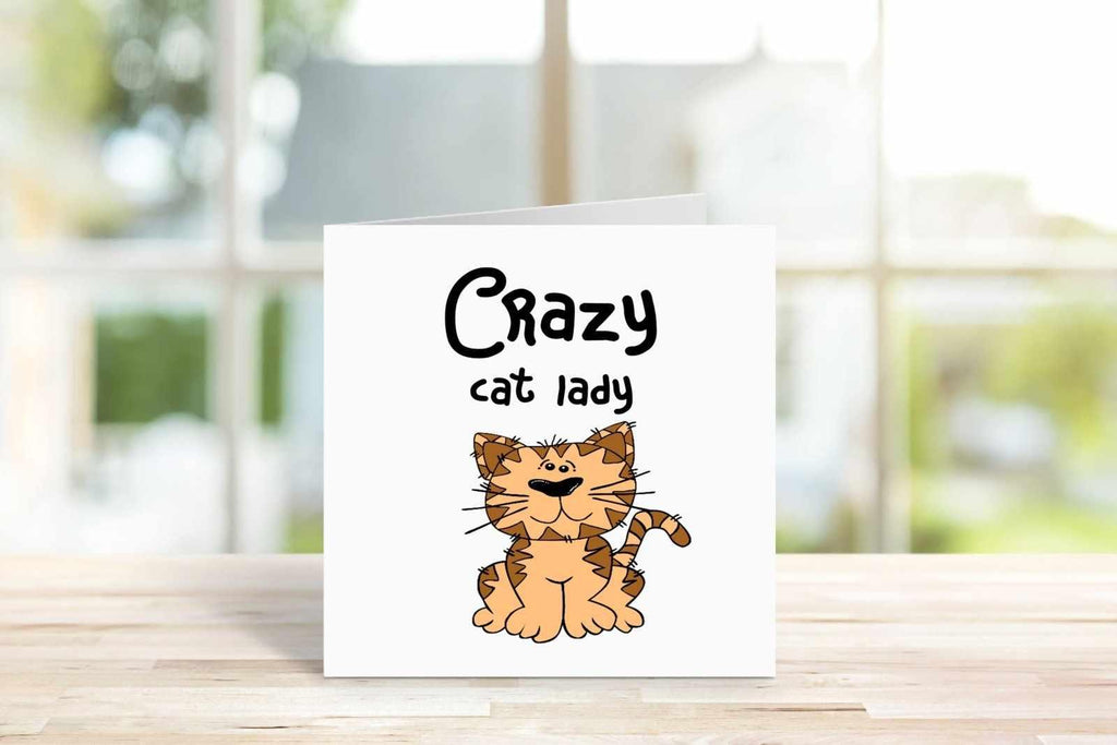 Crazy Cat Lady Greetings Card - The Gifted Panda