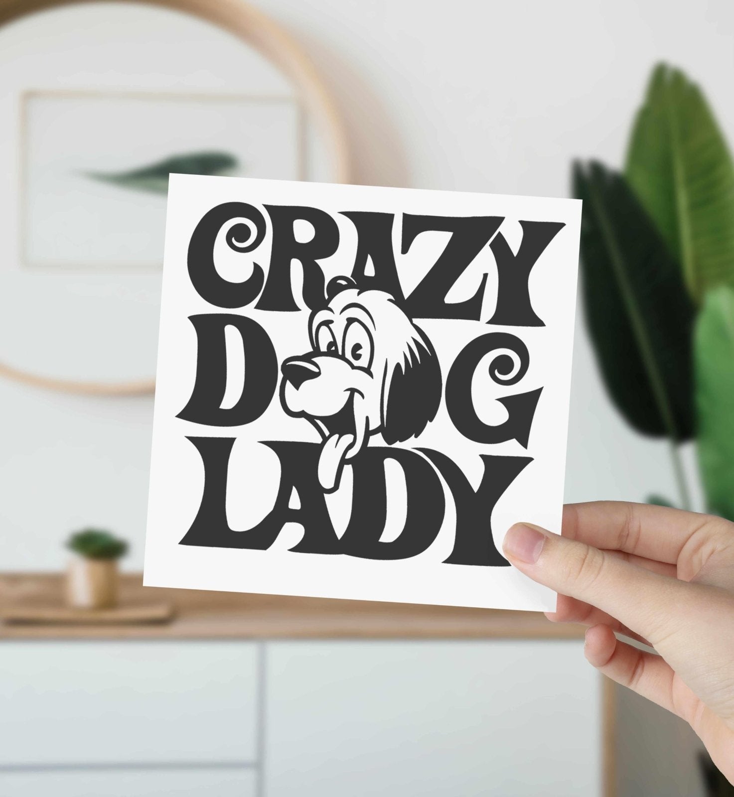 Crazy Dog Lady Card - The Gifted Panda
