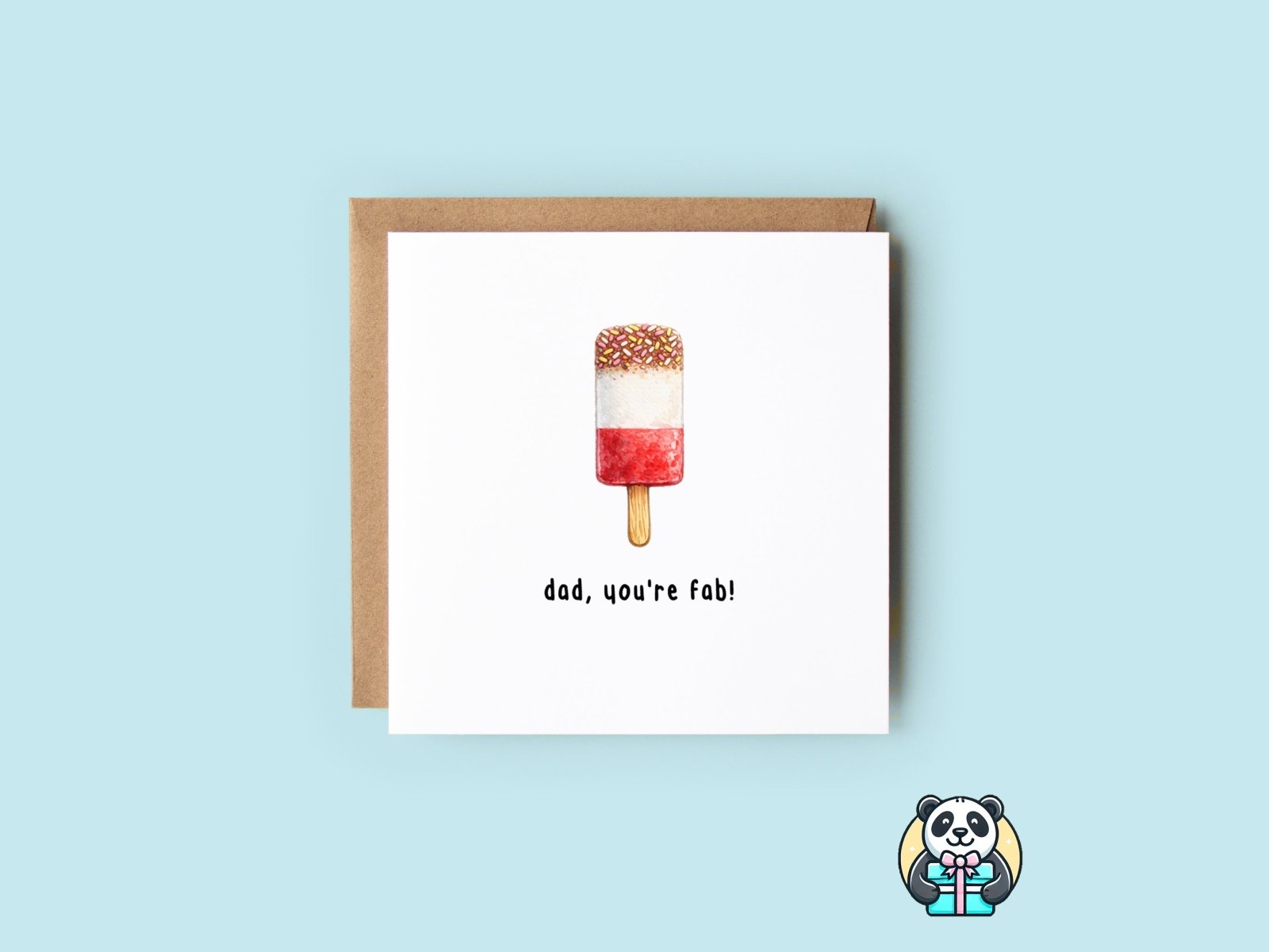 Dad You're Fab Card - The Gifted Panda Main image