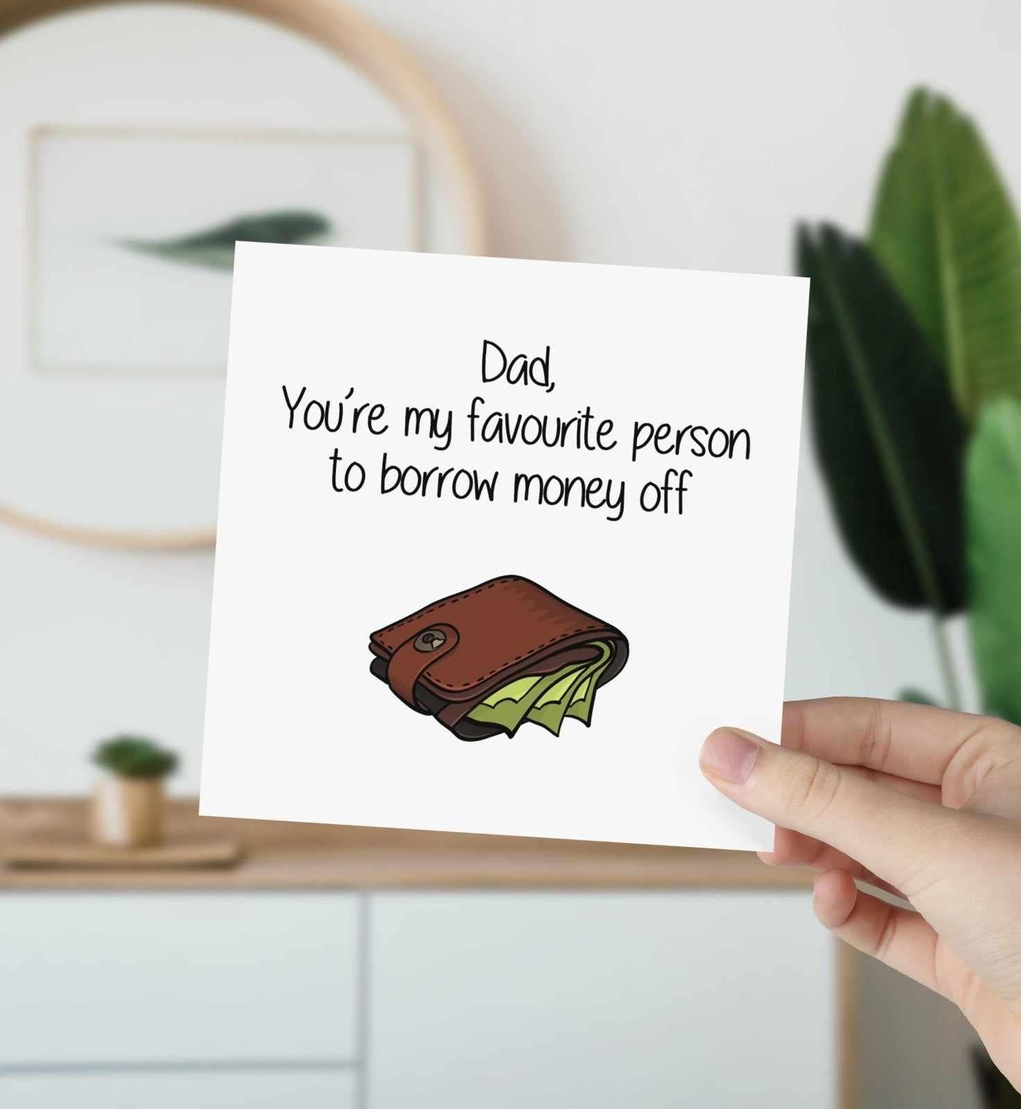 Dad You're My Favourite Person Greetings Card - The Gifted Panda