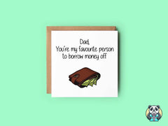 Dad You're My Favourite Person Greetings Card - The Gifted Panda
