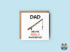 Dad You're Reely Awesome Card - The Gifted Panda