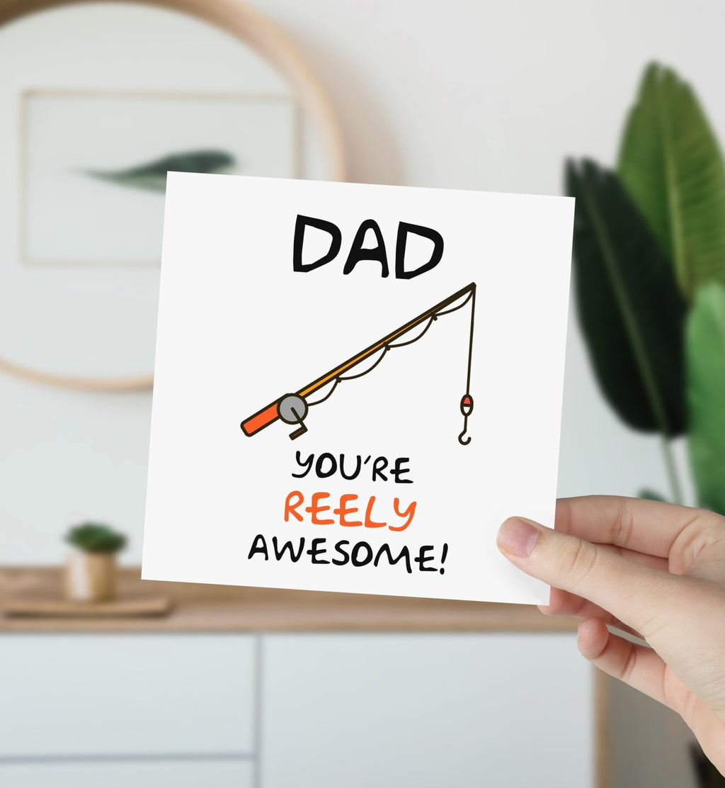 Dad You're Reely Awesome Card - The Gifted Panda
