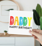 Daddy Happy Birthday Scribble Greeting Card - The Gifted Panda