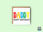 Daddy Happy Birthday Scribble Greeting Card - The Gifted Panda