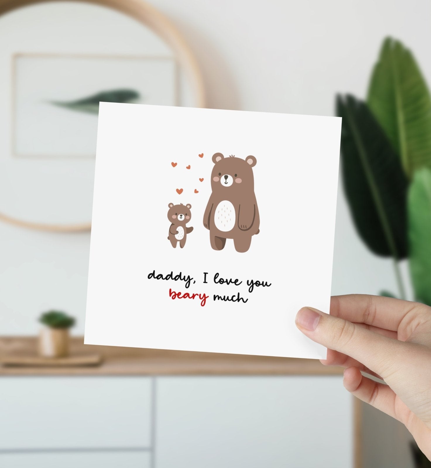Daddy I Love You Beary Much Card - The Gifted Panda