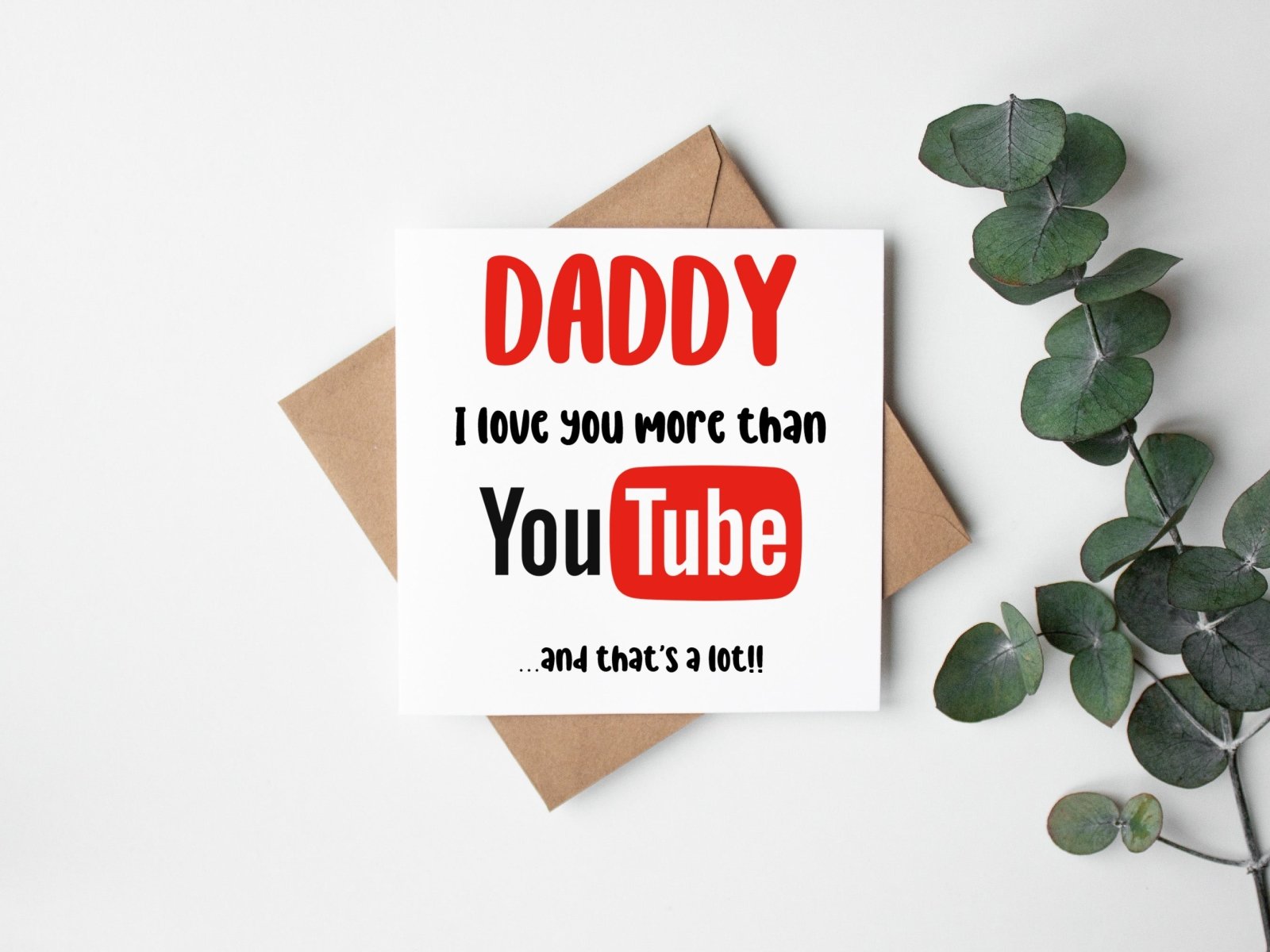 Daddy I Love You More Than YouTube - The Gifted Panda