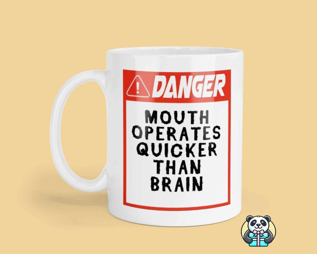 Danger Mouth Operates Quicker Than Brain Mug - The Gifted Panda