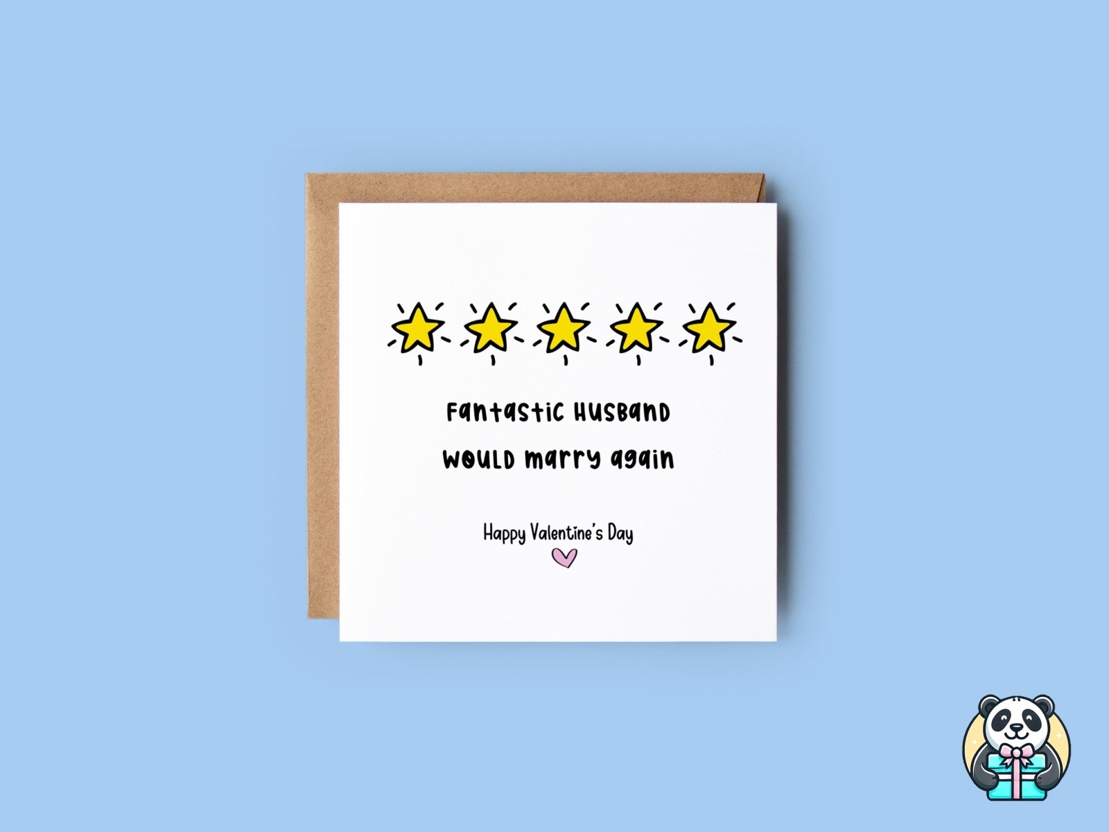 Fantastic Husband - Would Marry Again Valentine's Day Card - The Gifted Panda
