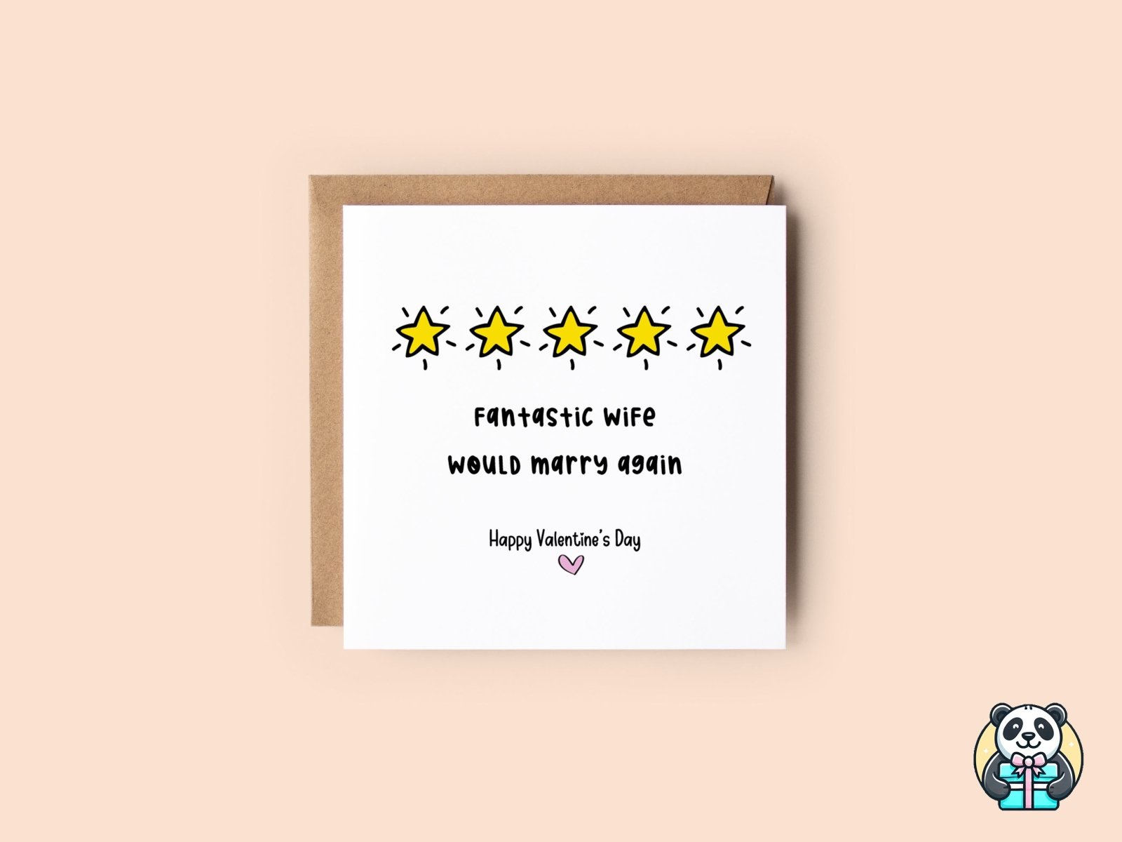 Fantastic Wife - Would Marry Again Valentine's Day Card - The Gifted Panda