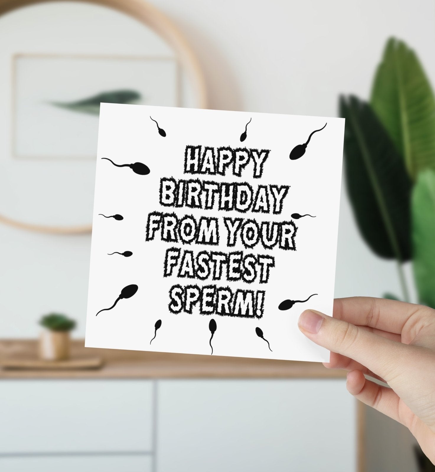 Fastest Sperm Birthday Card - The Gifted Panda
