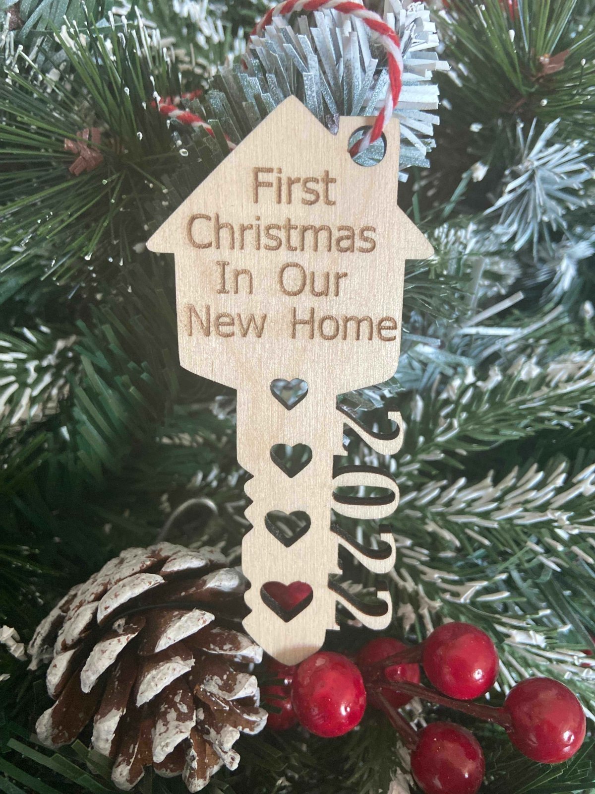 First Christmas In Our New Home Christmas Tree Ornament - The Gifted Panda Main image