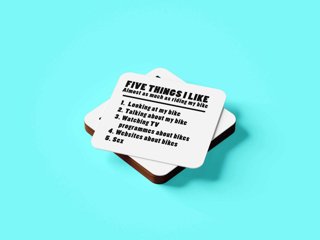 Five Things I Like - Bike Mug - The Gifted Panda