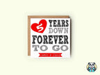 Forever To Go Personalised Anniversary Card - The Gifted Panda