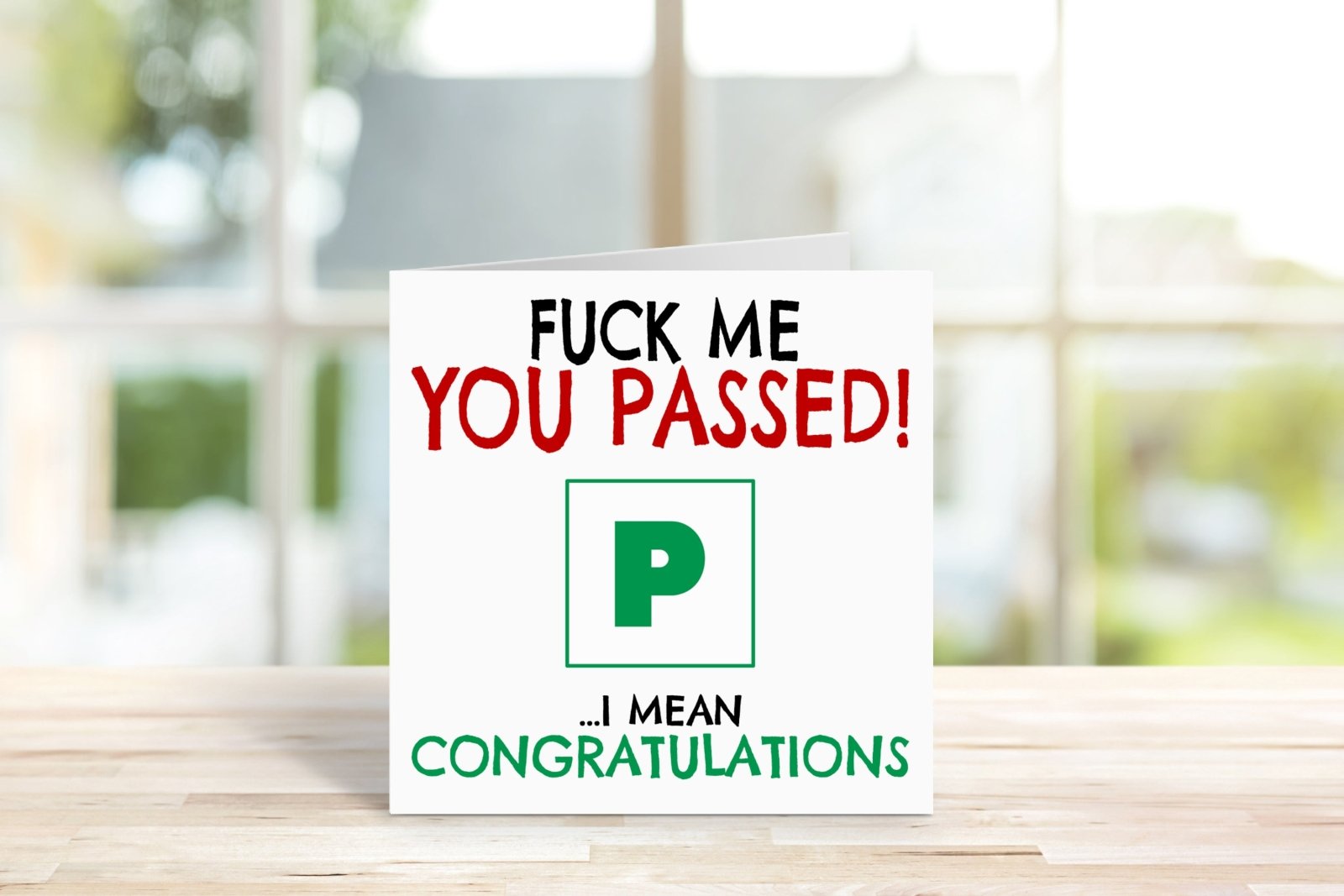 Fuck Me You Passed Greeting Card Secondary image