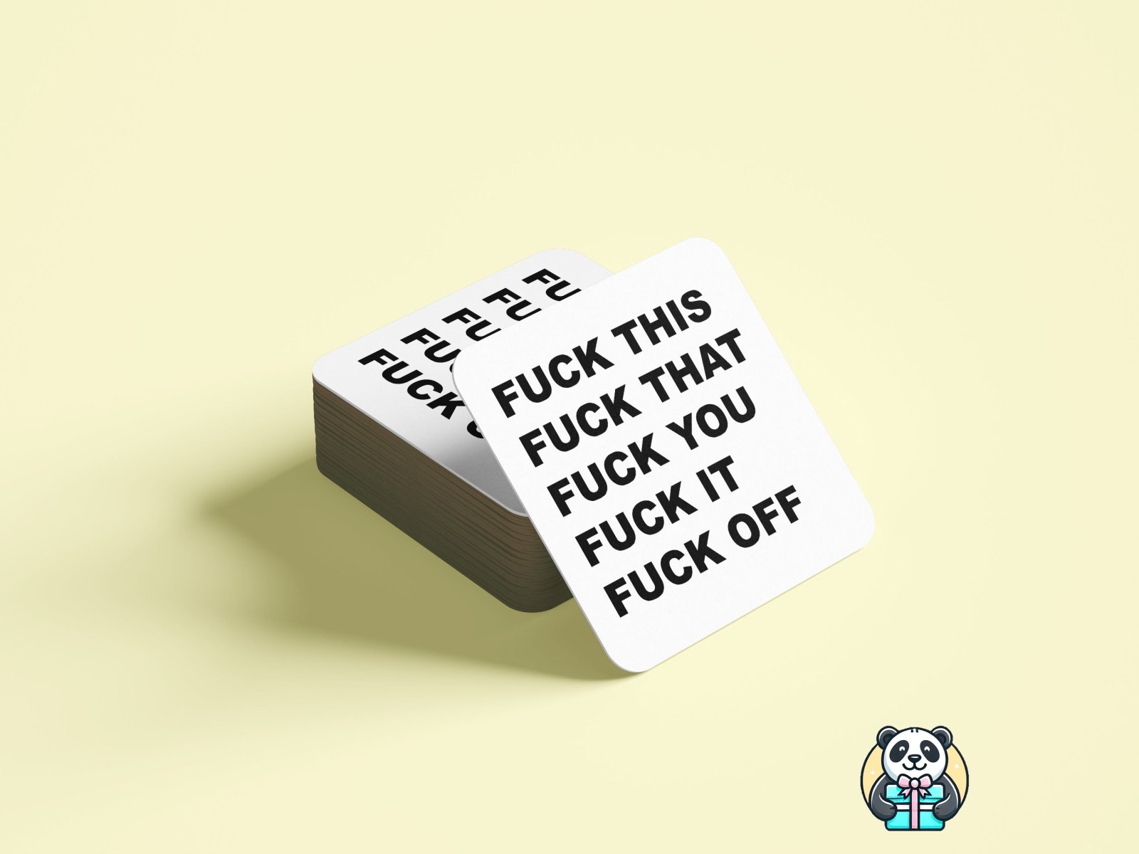 Fuck This Fuck That Coaster - The Gifted Panda Main image