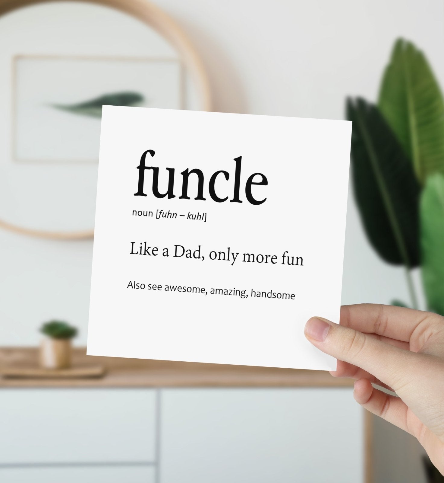 Funcle Greeting Card - The Gifted Panda