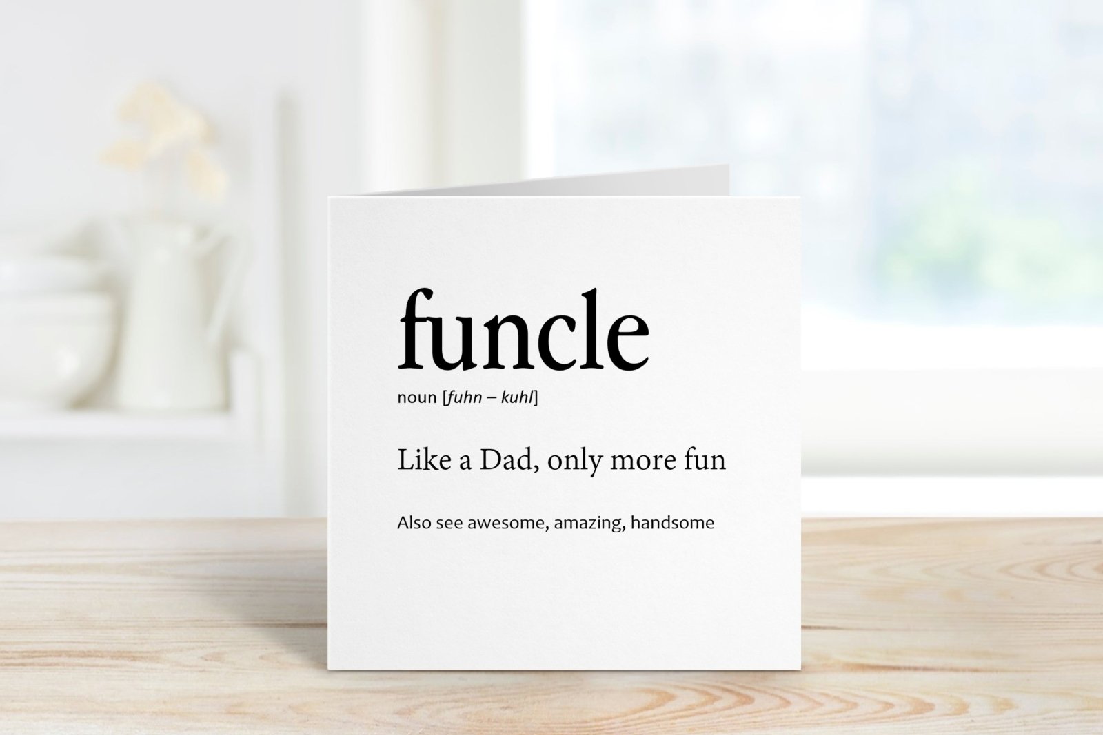 Funcle Greeting Card - The Gifted Panda