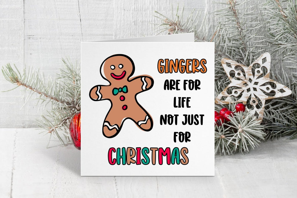 Gingers Are For Life Christmas Card - The Gifted Panda