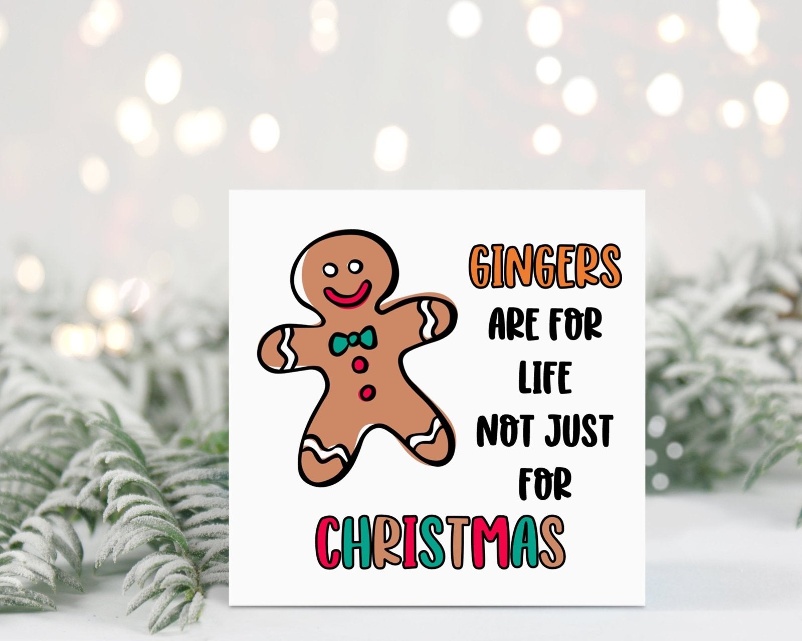 Gingers Are For Life Christmas Card Secondary image